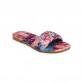 Fancy Flat Women Slippers Pink and Blue